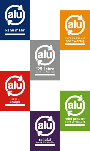 verschiedene Logos